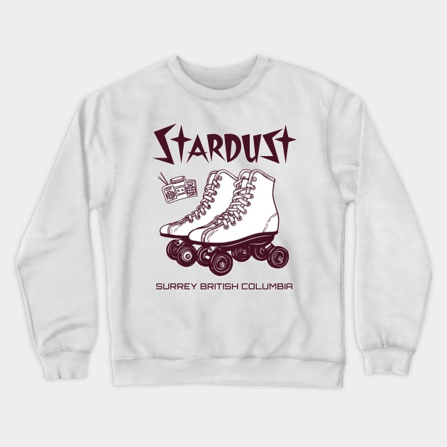 Stardust Roller Rink Crewneck Sweatshirt by INLE Designs